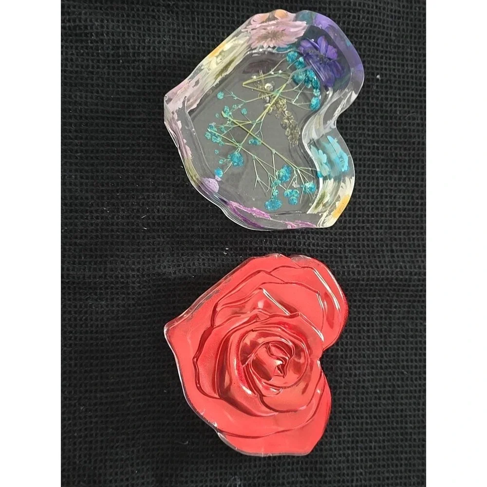 Handmade Resin Heart Shaped Box‎ Valentines Gift Decoration  701